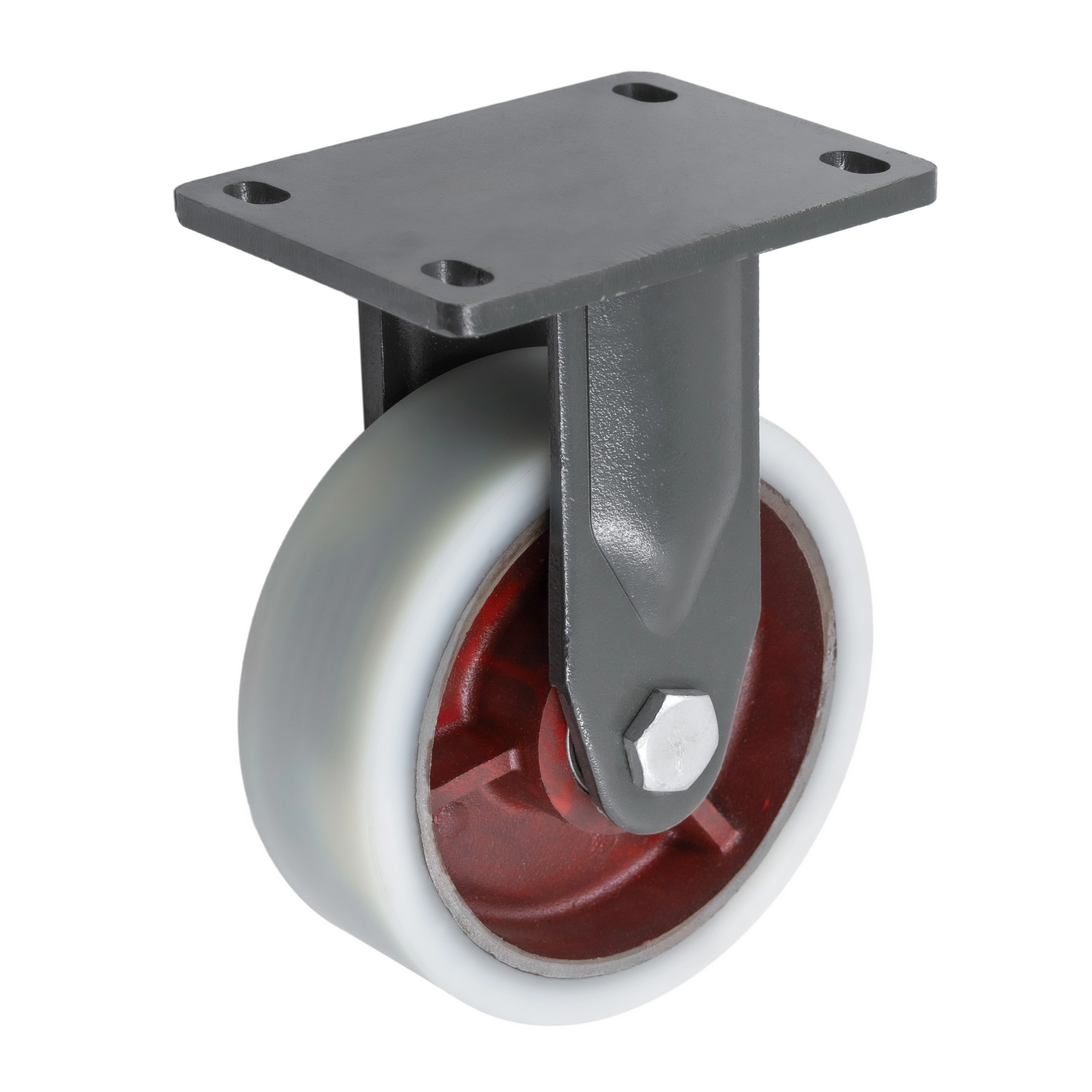 FHdn80 - Сверхбольшегрузное нейлоновое  колесо 200 мм, 2000 кг (неповоротн., двойной шарикоподш.)